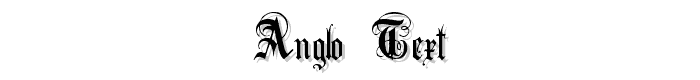 Anglo Text font
